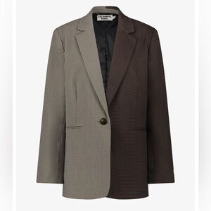 Colourful Rebel MIMMI CHECK SINGLE BREASTED Blazer dark brown Women’s Size S